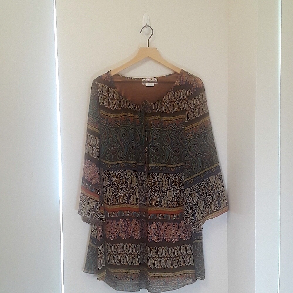 Lady Noiz Boho Brown Dress - Women's Small